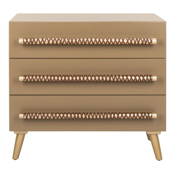 Safavieh Raquel 3 Drawer Chest, Light Brown CHS6602A - main